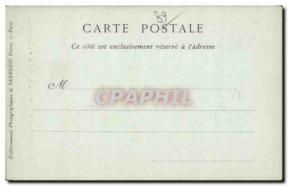 Villeneuve-sur-Yonne — De Poort van Sens, buitenkant — Collecties ND Fot — Achterkant
