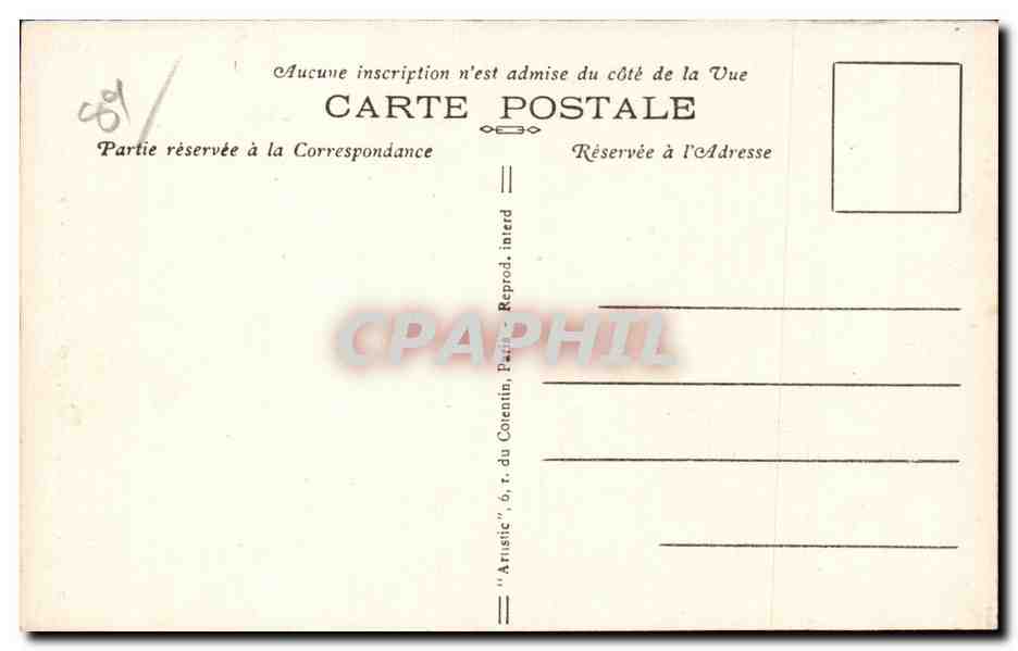 CPA Saint Florentin L'eglise Le Maitre autel — Back