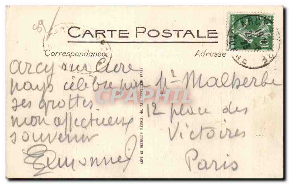 Arcy-sur-Cure - Le Chatenay, Tor und Fenster — ND — Rückseite