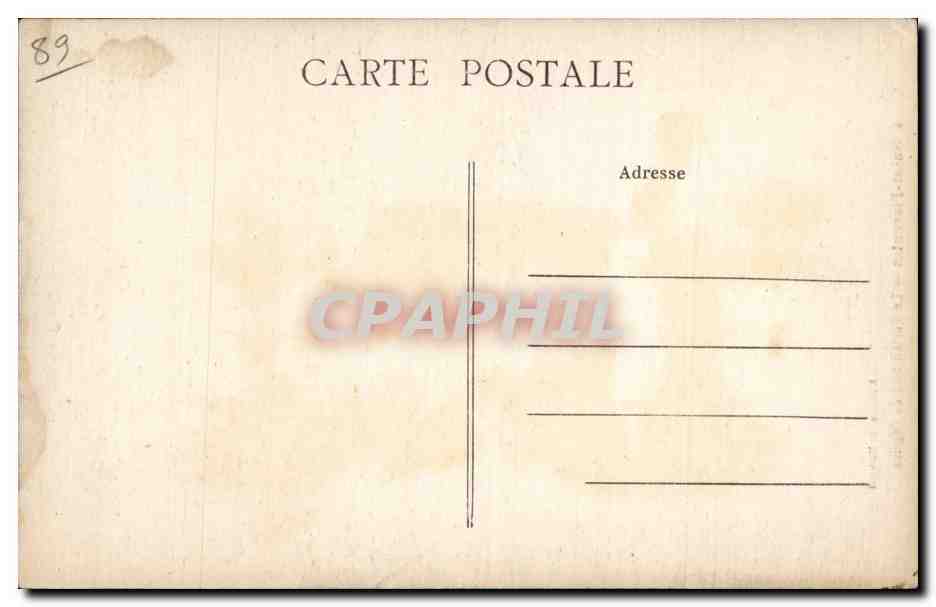 CPA Saint Florentin Le portail sud de l'eglise — Back