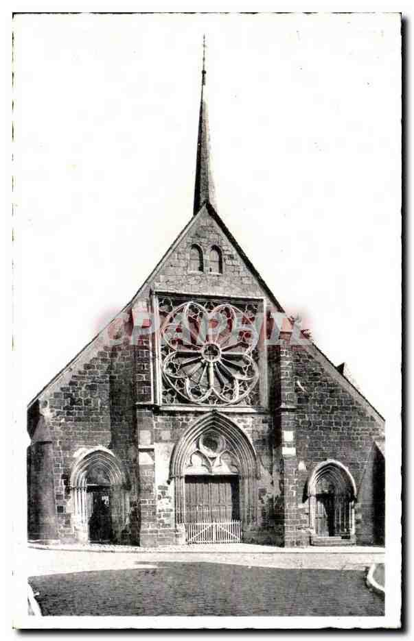 CPA Saint Fargeau Eglsie et rosace