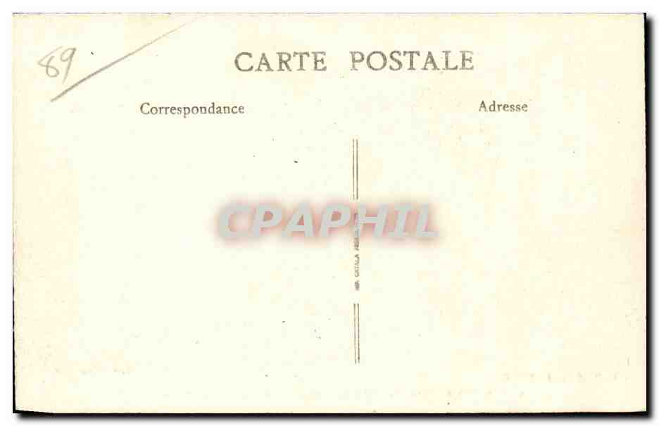 CPA Saint Florentin Interieur de l'eglise La Resurrection — Back