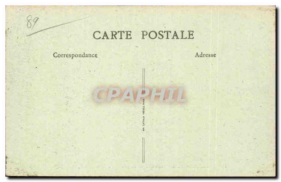 CPA Saint Florentin Interieur de l'eglise Le Jube — Back