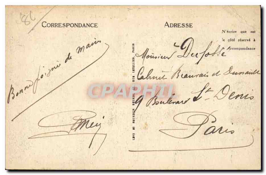 CPA Poitiers Panorama pris du coteau de Chasseigne — Verso