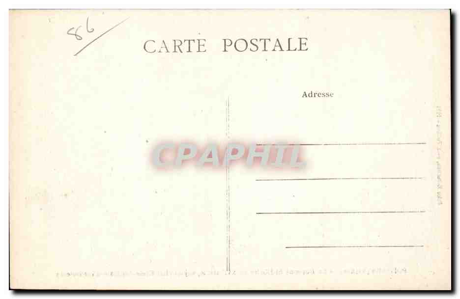 Poitiers (Vienne) — La Doyenné St-Hilaire au XVIe siècle, aujourd'hui École Normale d'instituteurs — Jaîmes Rubechon, phot. Poitiers - 1934 — Rückseite