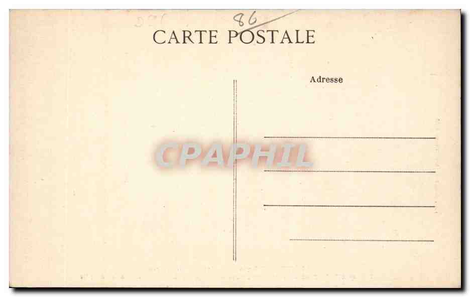 POITIERS (Vienne) — L'Hypogée des Dunes — Son aspect extérieur au VIIIe siècle, d'après les études du R. P. Camille de la Croix — Rückseite