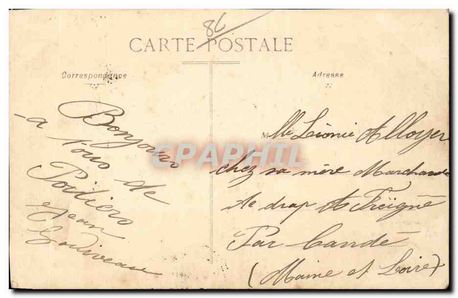 Poitiers — Notre-Dame-des-Bunes — éditeur KD, n°1 — Rückseite