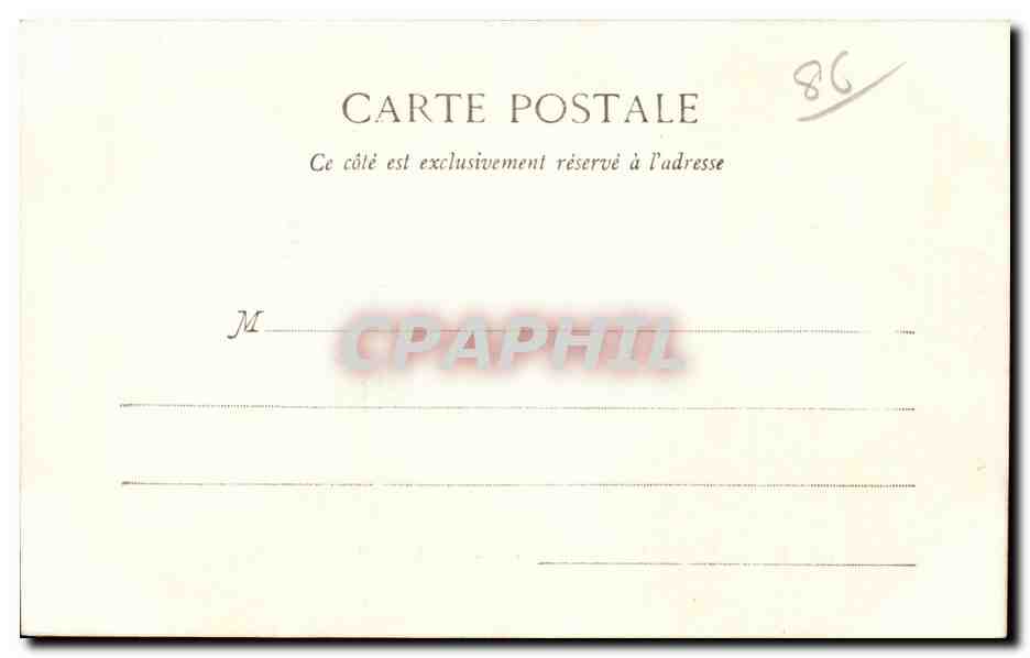 CPA Les trois Moutiers Chaetau de la motte Chandenier — Back