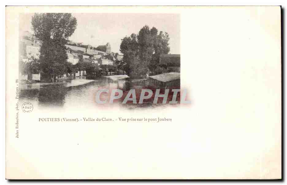 Poitiers (Vienne) — Vallée du Clain — Vue prise sur le pont Joubert — Jules Eubonction, photographe