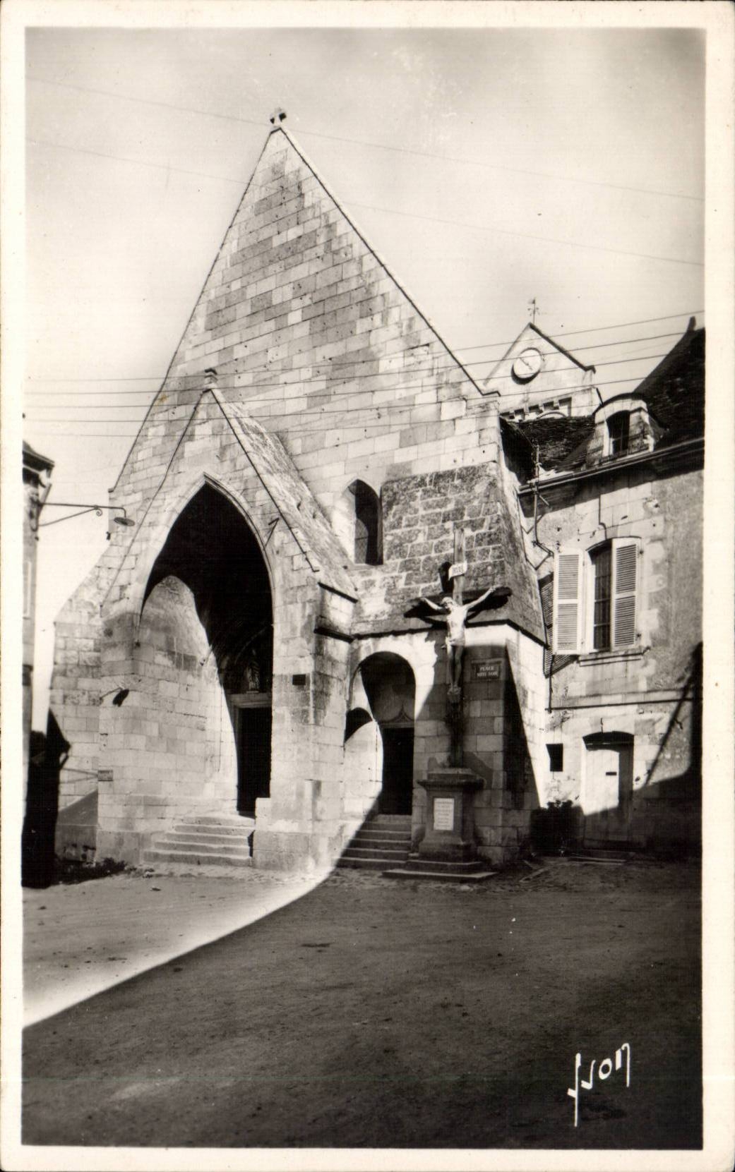 CPA la Roche Posay Portail de l'eglise