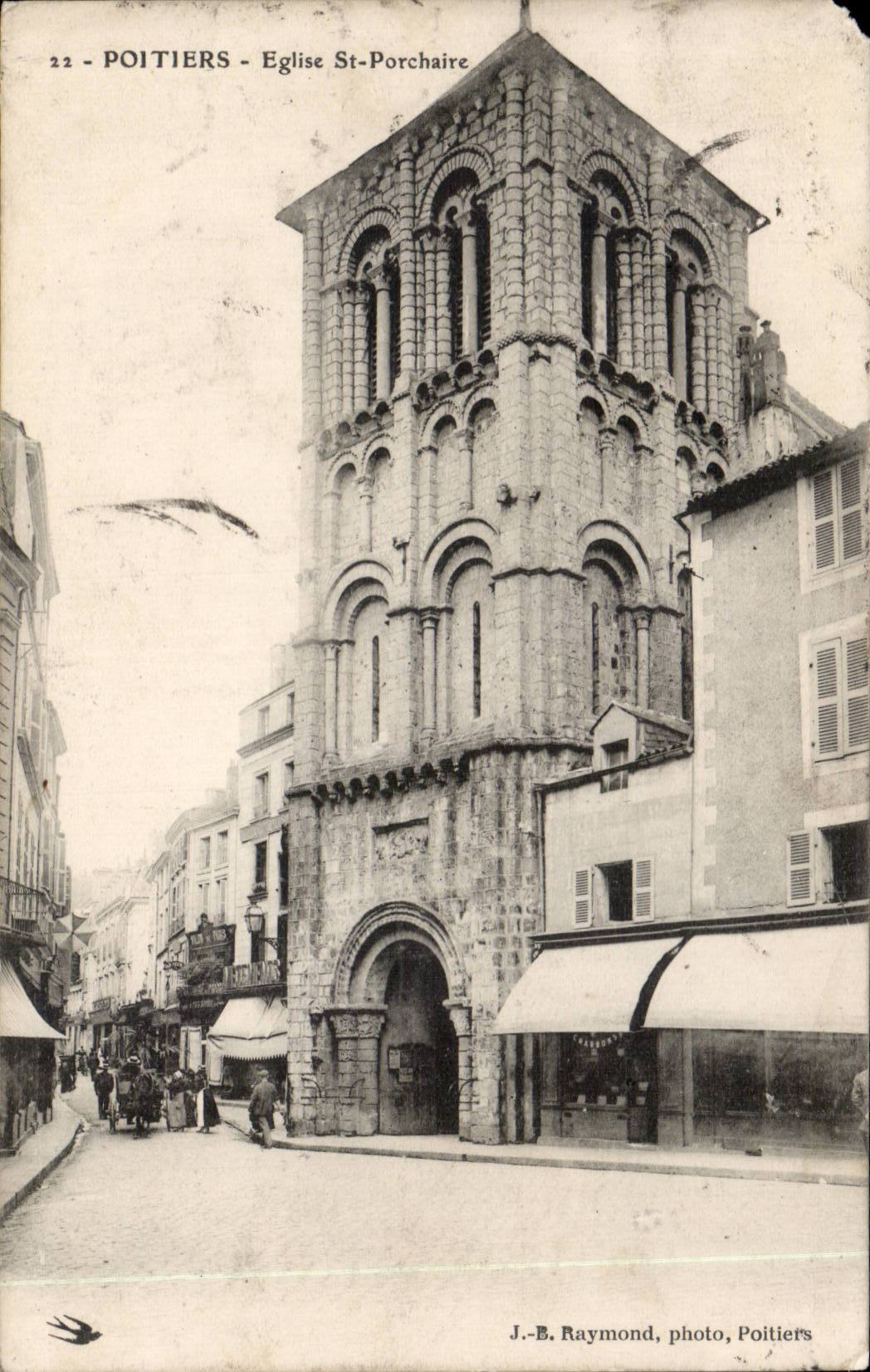 Poitiers - Église St-Porchaire — J.-B. Raymonde, photo, Poitiers