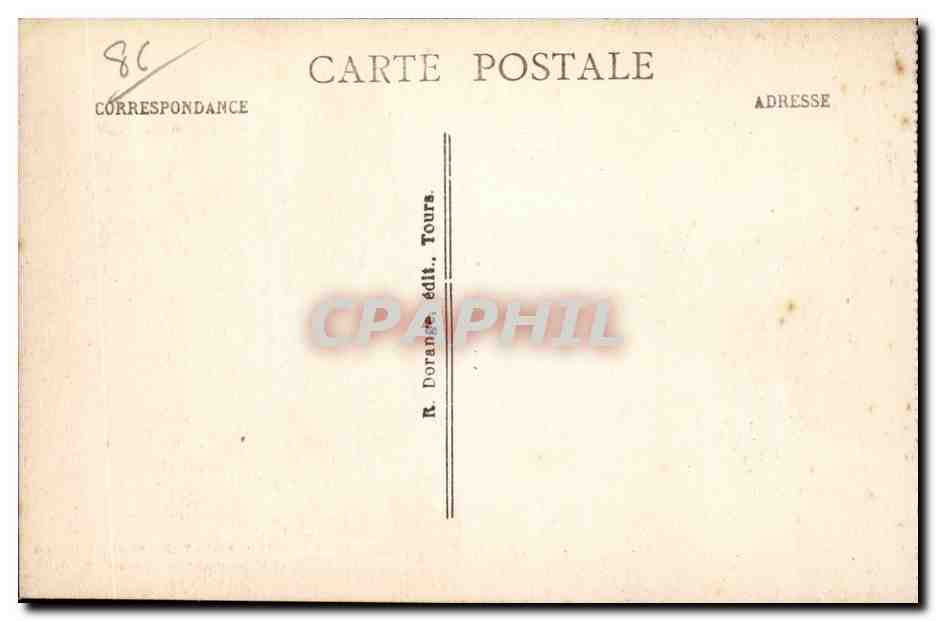 La Roche-Posay (Vienne) — L'Église et le Moulin sur la Creuse — R.D. — Verso