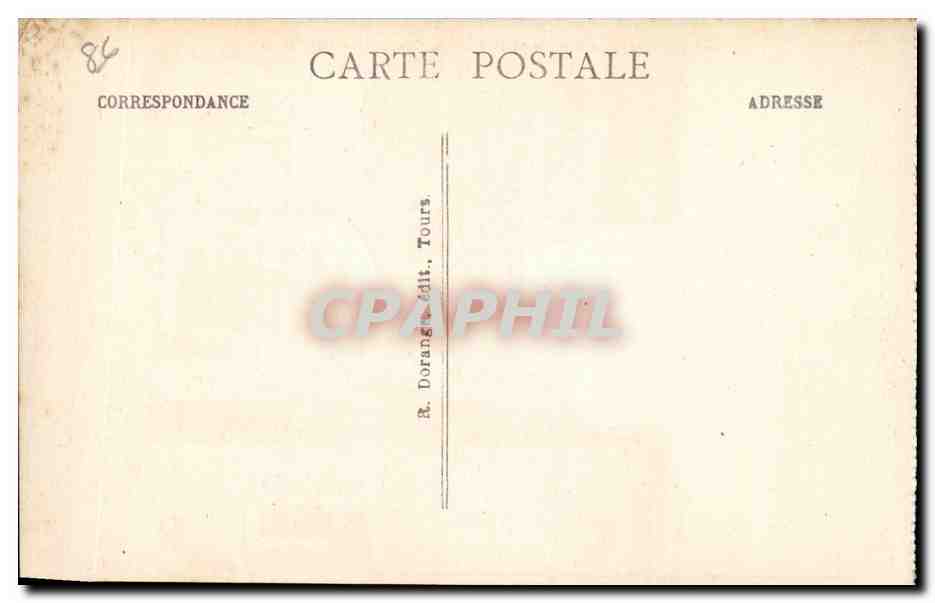 CPA La Roche posay La Creuse et le pont du chemin de feer — Verso