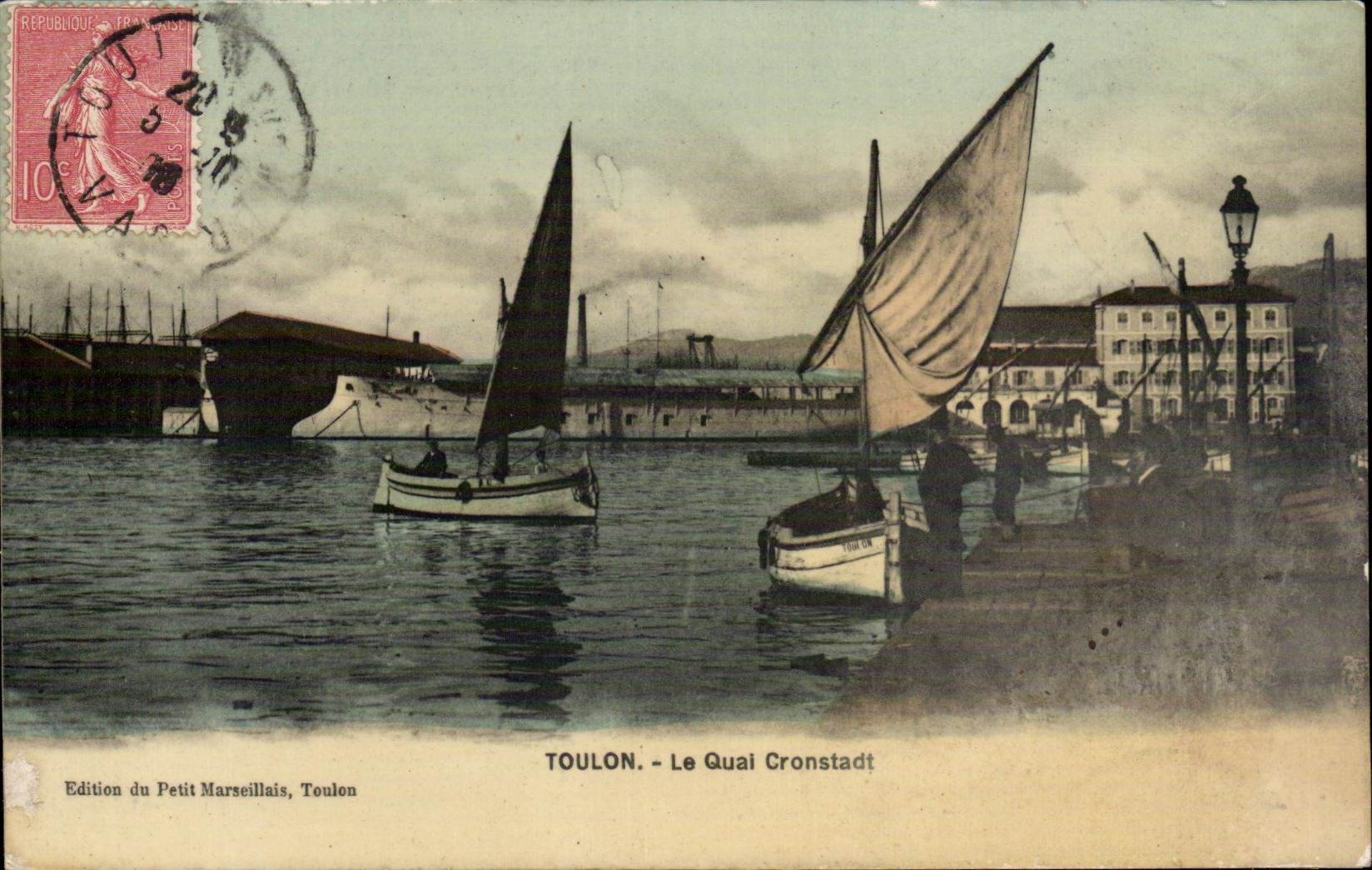 CPA Toulon le Quai Cronstadt