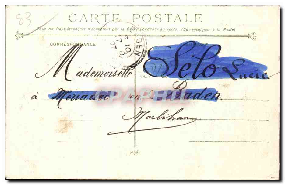 Toulon - Vue Générale, prise du Mont-Faron — éditeur inconnu, n° 201 — Verso