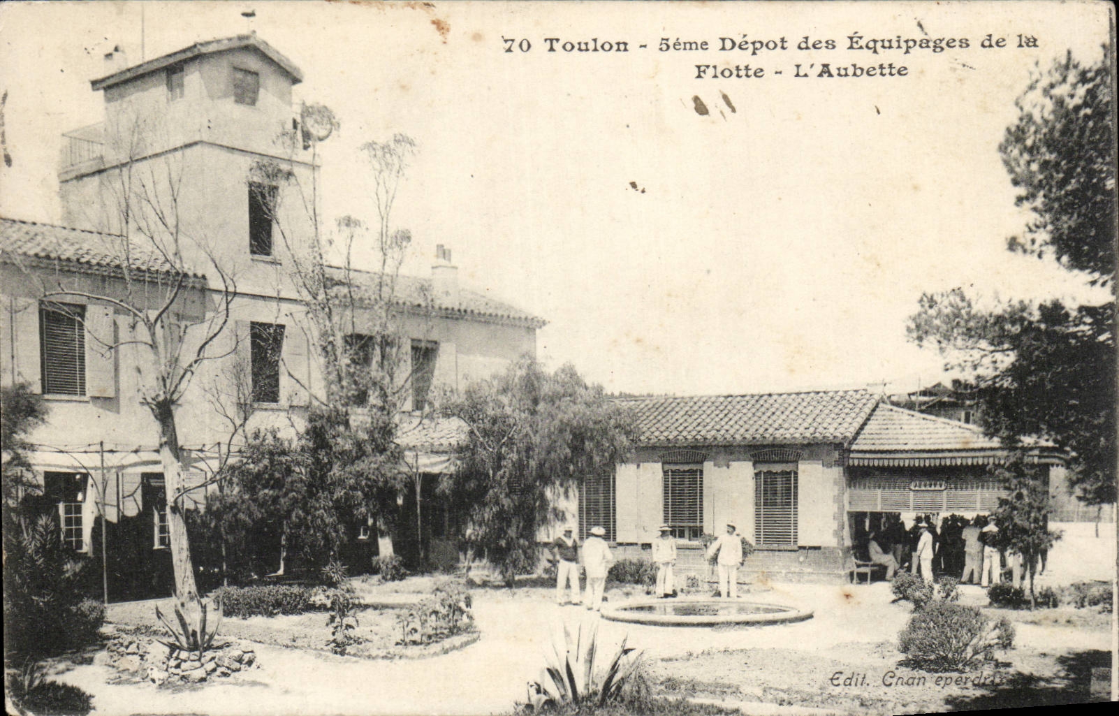 Toulon CPA 5eme depot des equipages de la flotte L'aubette