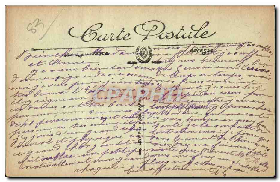 Hyères — Vue prise de l'Hôtel des Palmiers vers l'Hôtel Continental — Selmers — Verso