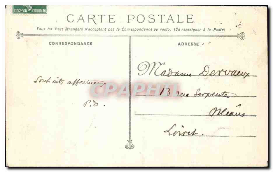 CPA Toulon Mourillon Boulevard du littoral Bains Ste Helene — Verso