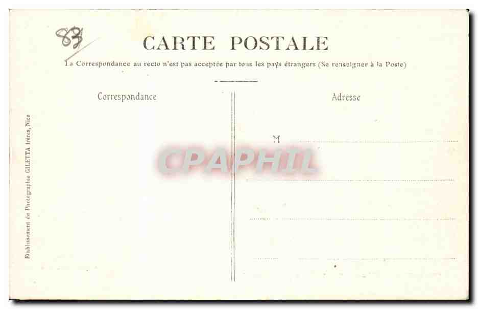 CPA Toulon Vue generale Le quai — Verso