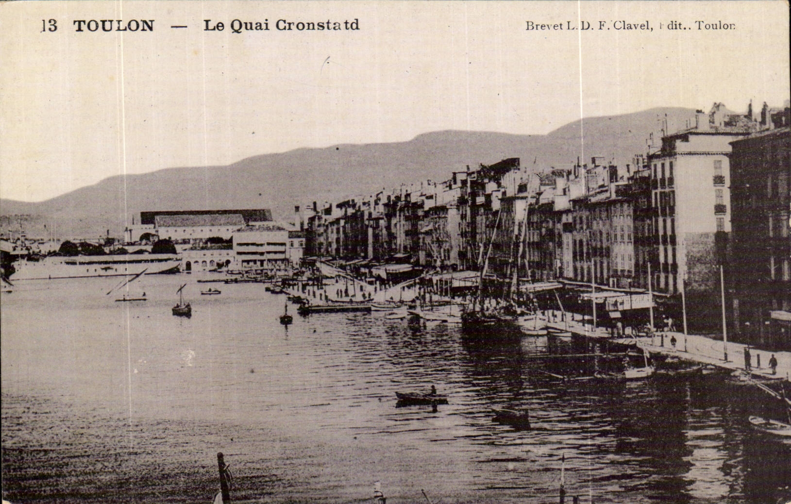 CPA Toulon Tamaris Le quai Cronstadt