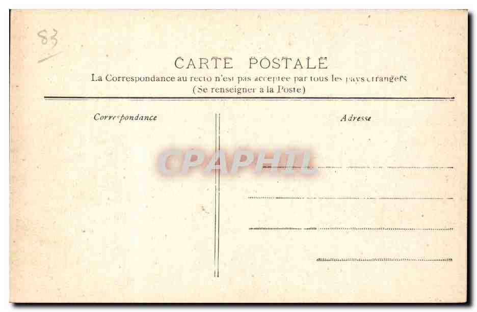 CPA Toulon Tamaris Le quai Cronstadt — Verso