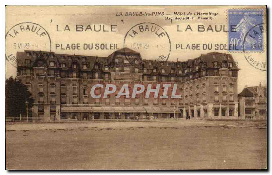 CPA La Baule les pins Hotel de l'hermitage