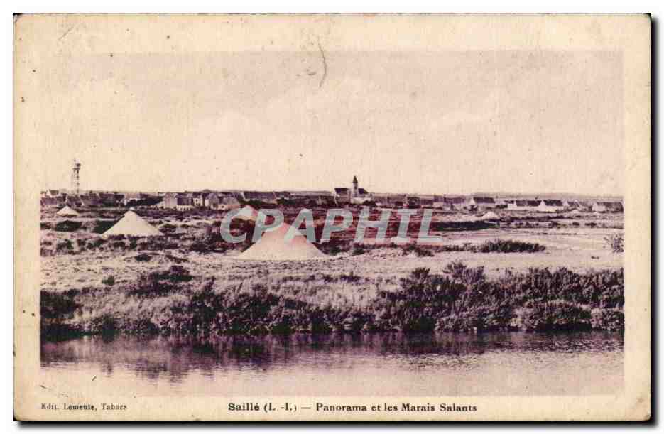 CPA SAille Panorama et les marais salants