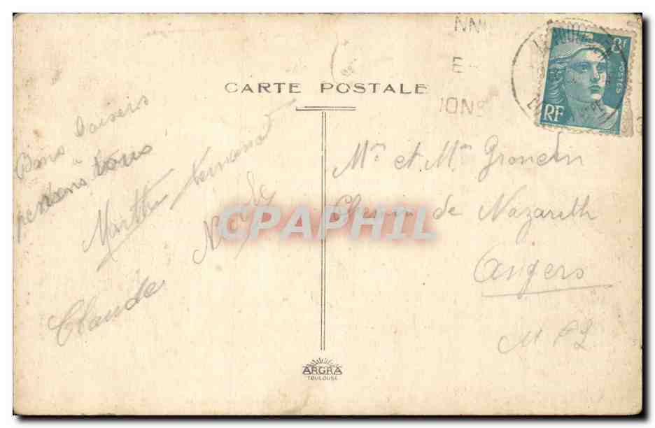 CPA SAille Panorama et les marais salants — Rückseite