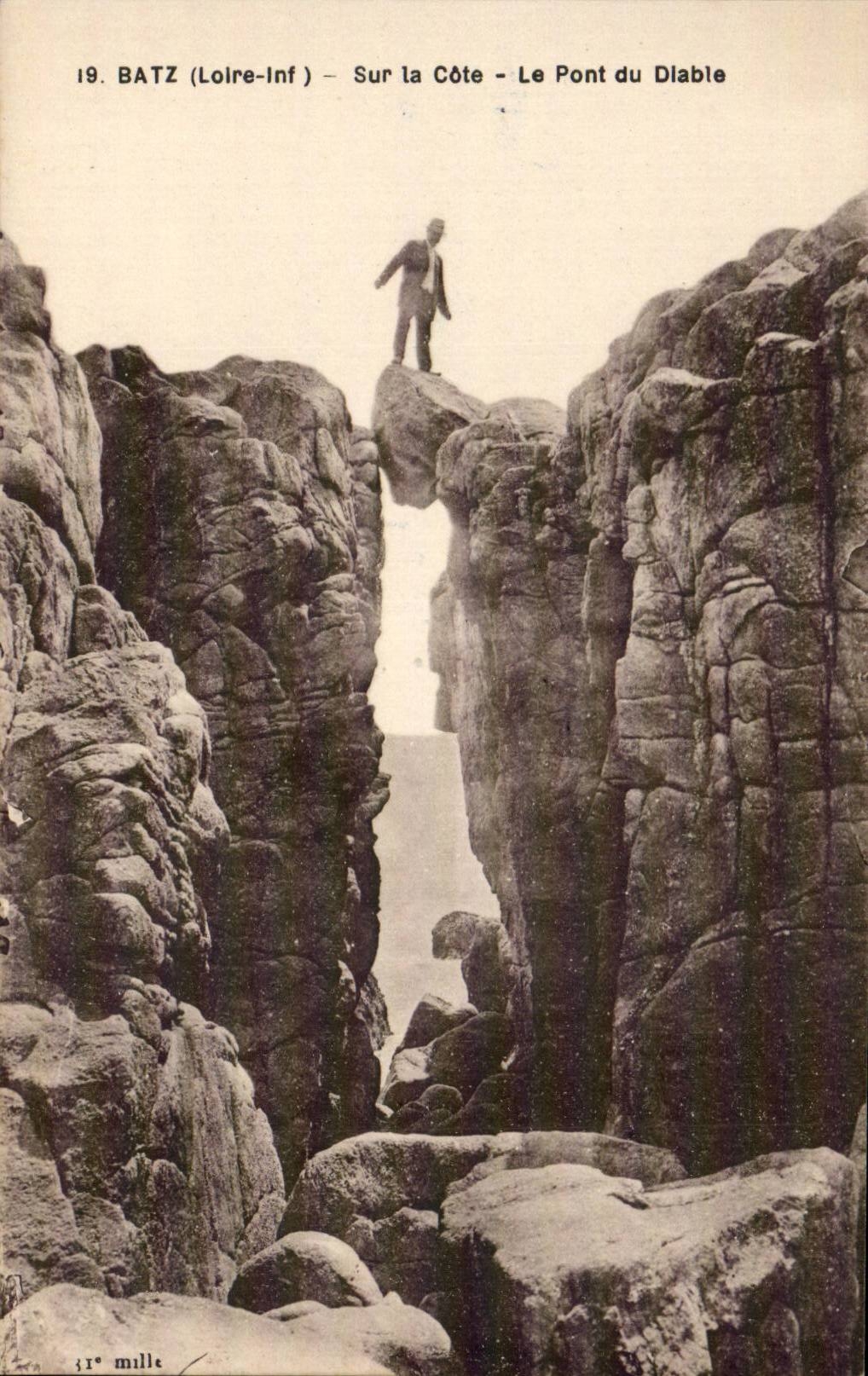CPA Batz Sur la cote Le pont du diable