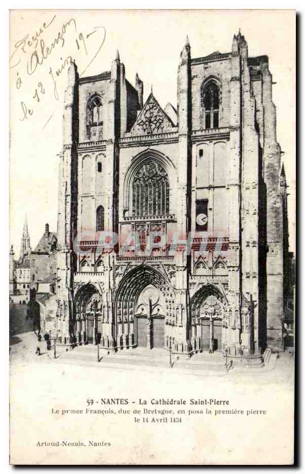 Nantes CPA La cathedrale Saint Pierre