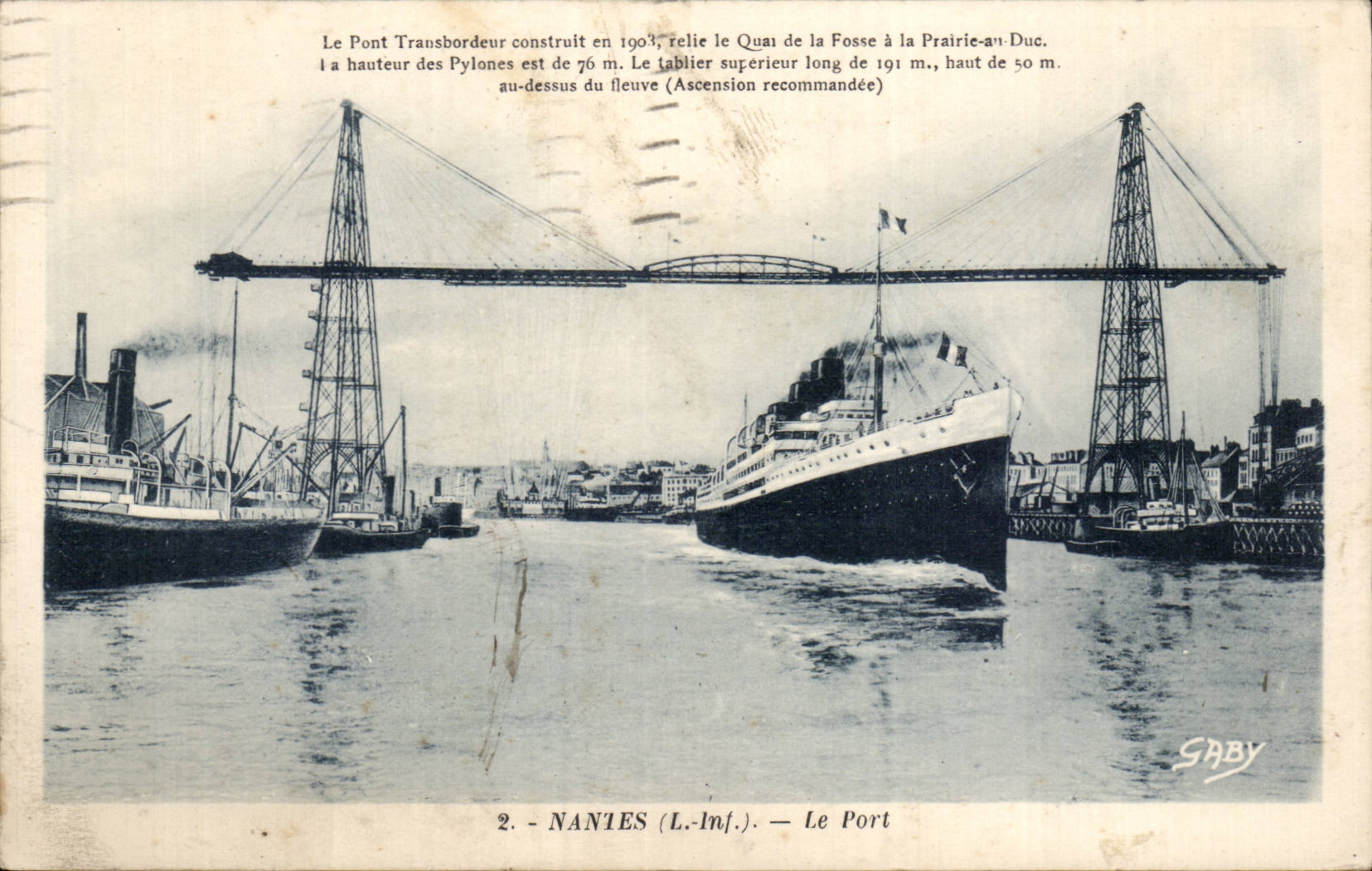 CPA Nantes Le port Bateau