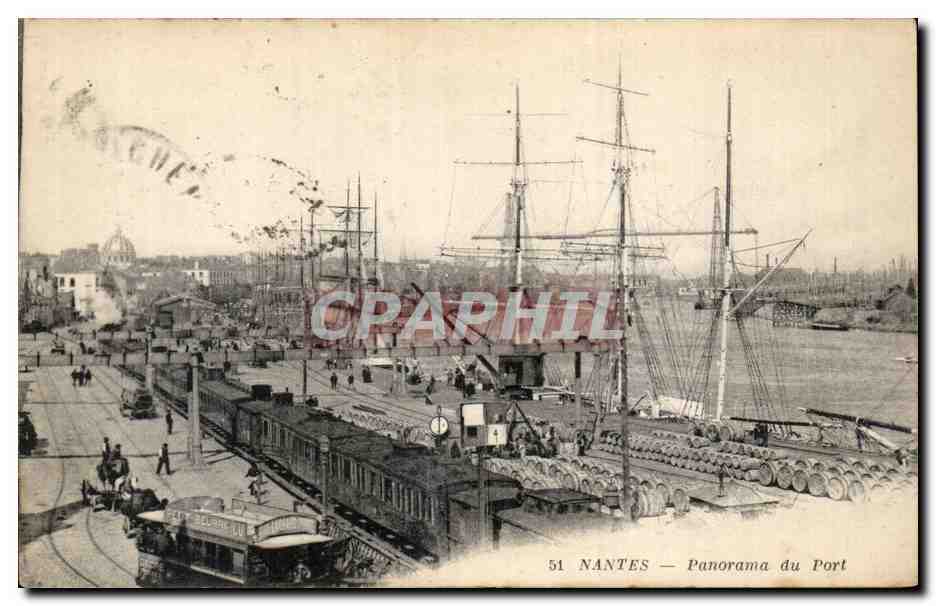 NANTES — Panorama du Port — CPAPHIL 51