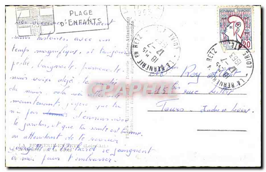 La Bernerie en Retz CPSM Genets sur la cote — Rückseite
