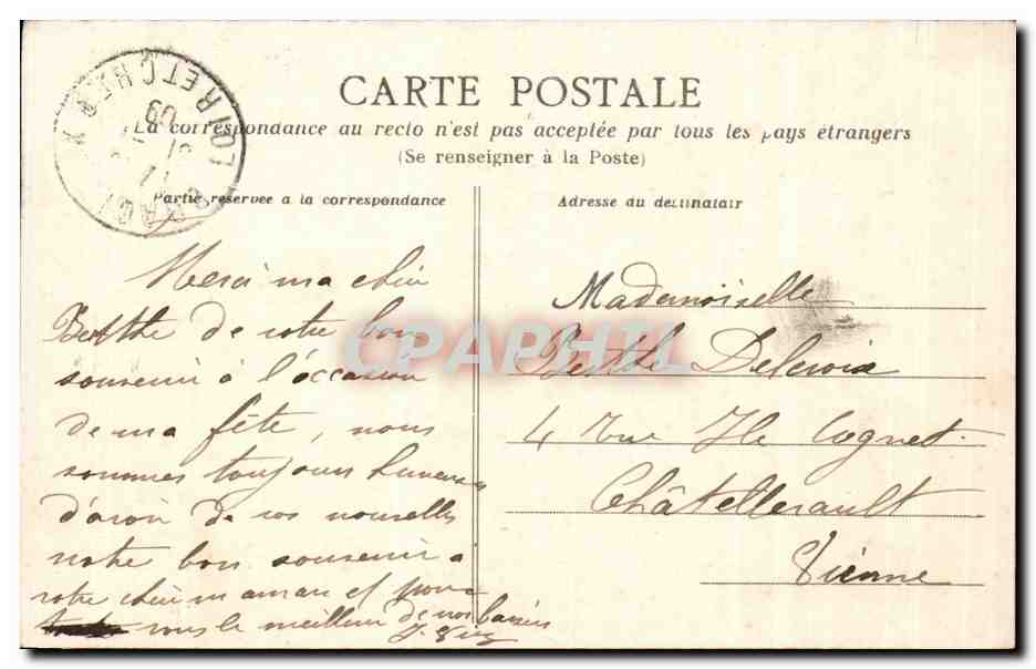 CPA Guerande Remparts de la Tour St Jean — Rückseite