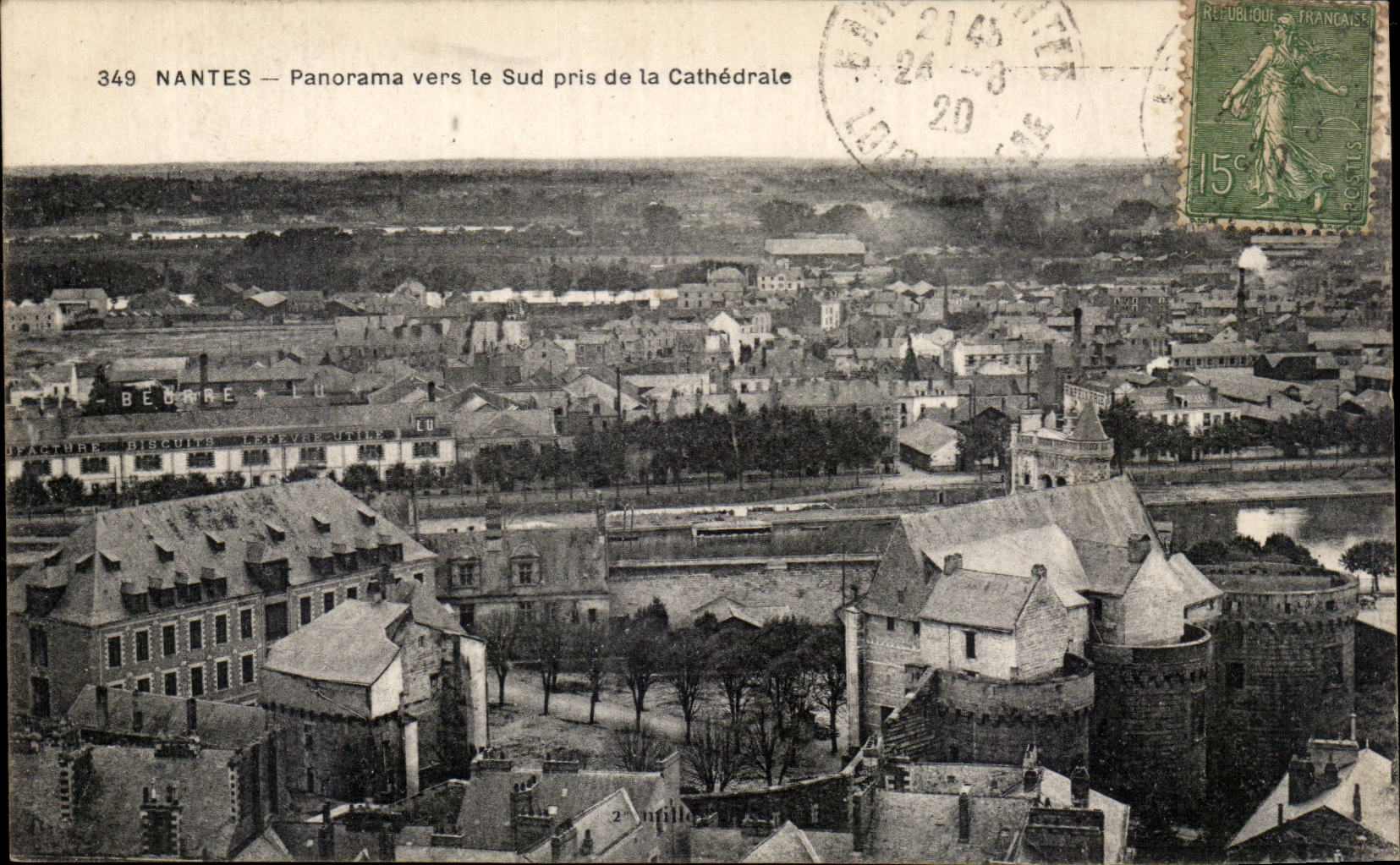CPA Nantes Panorama vers le Sud pris de la cathedrale