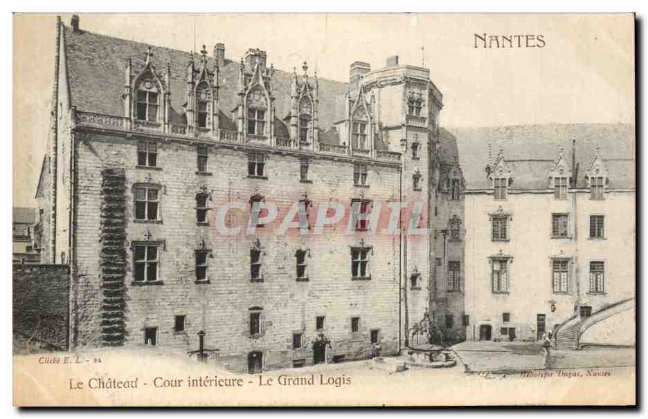 CPA Nantes Le chateau Cour interieure Le grand logis