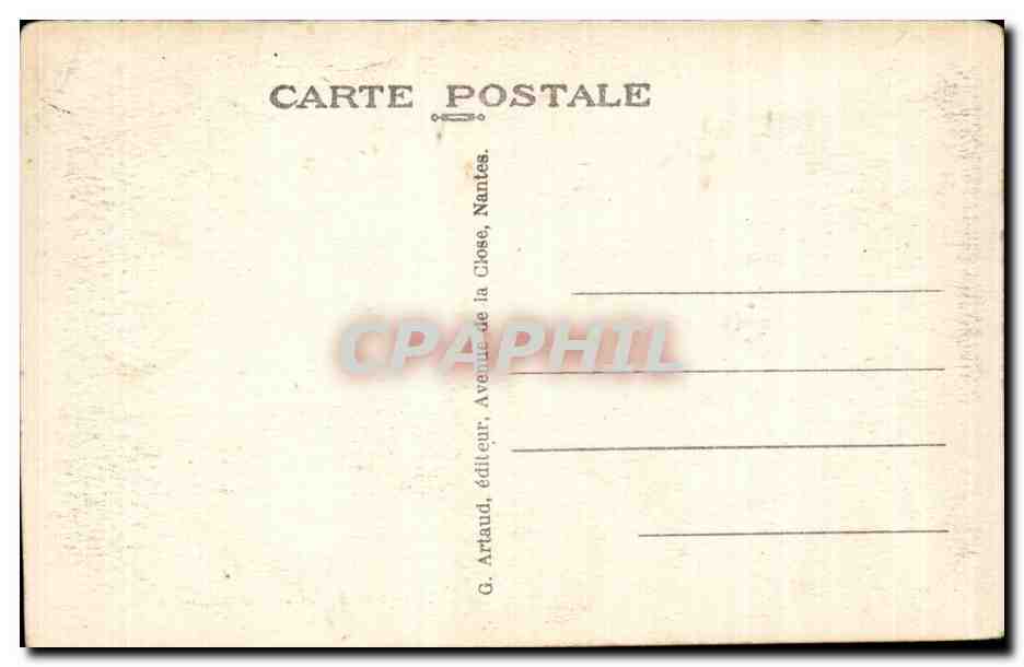 CPA La Bernerie Rocher du Roy — Rückseite