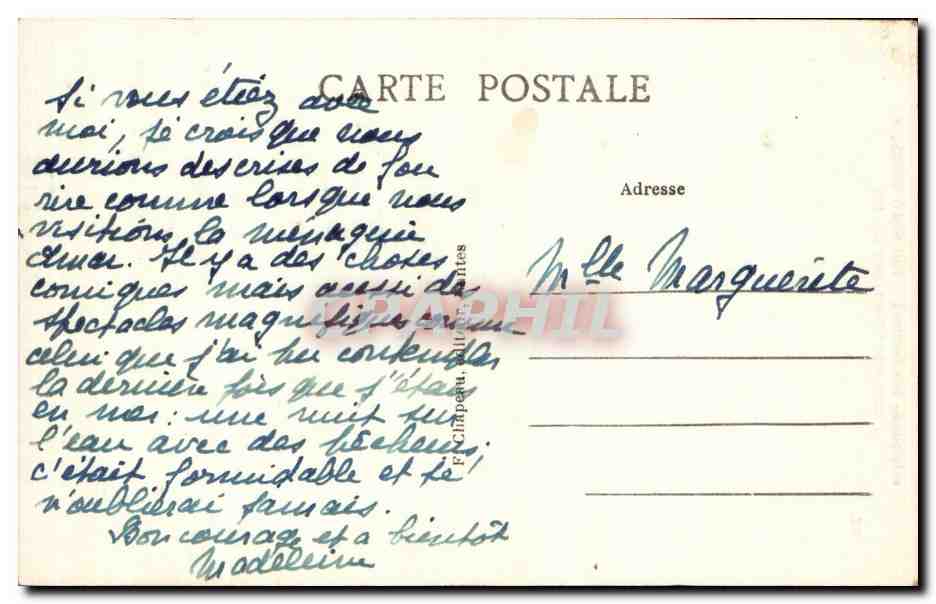 CPA En Bretagne vers 1835 A Pornic Costume des Pornicaises Folklore — Verso