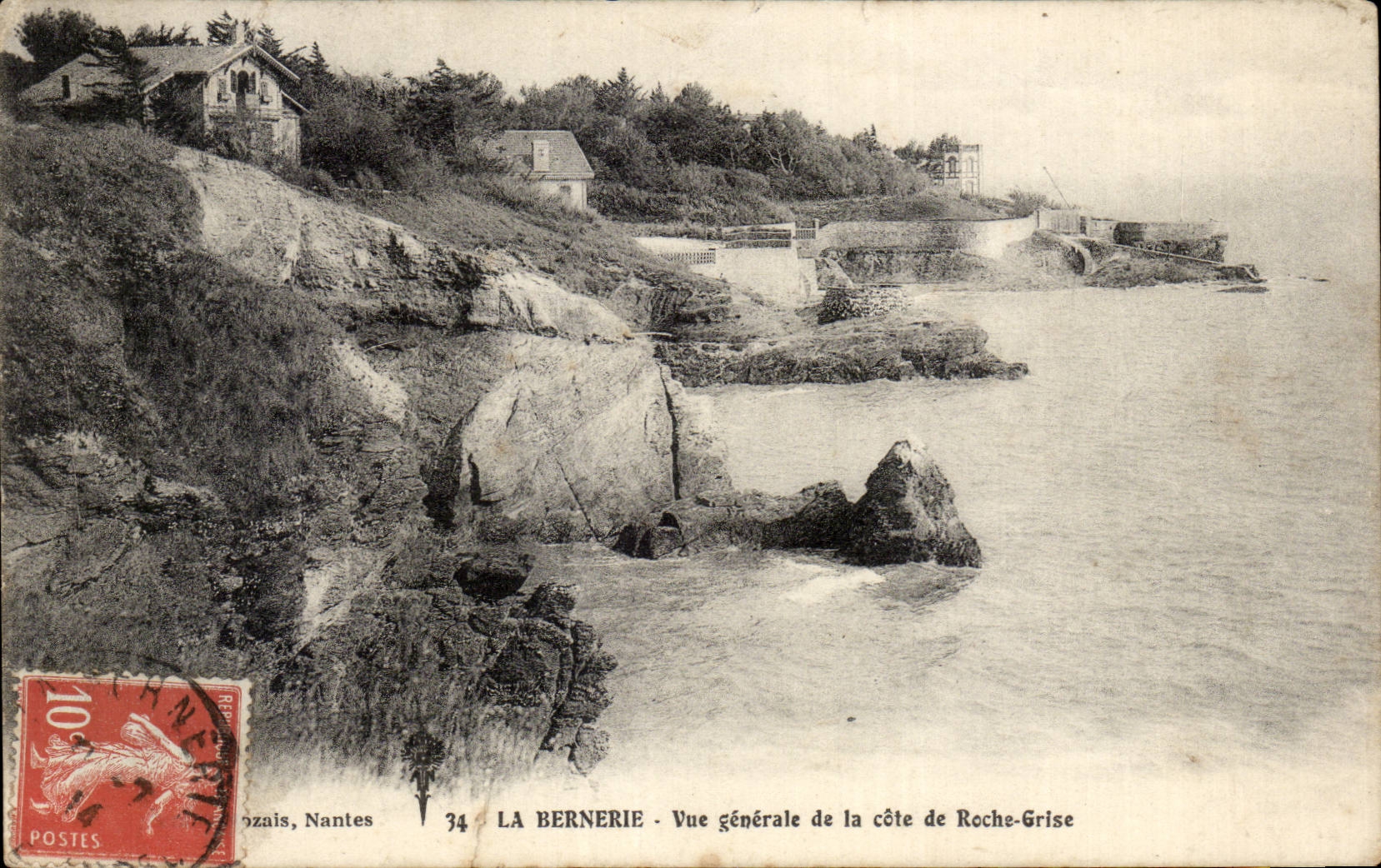 CPA La Bernerie Vue generale de la cote sauvage
