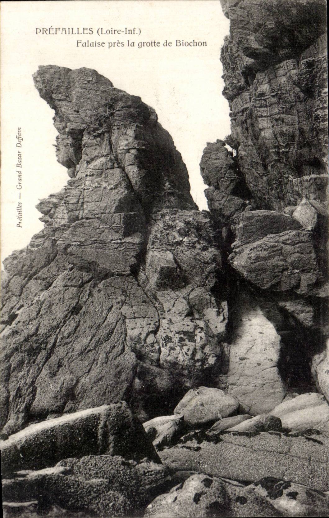 CPA Prefailles Falaise pres la grotte de Biochon
