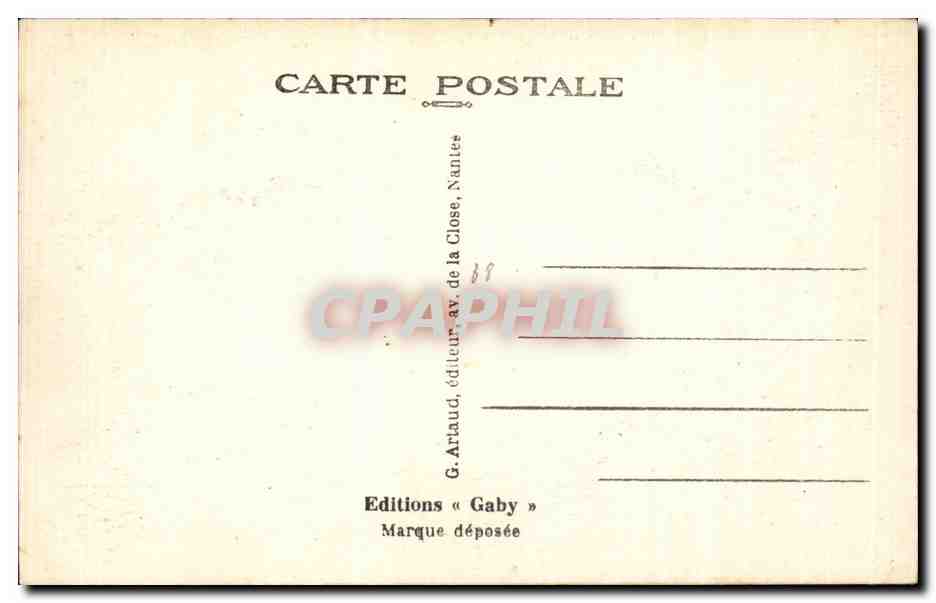 CPA Guemene Penfao Interieur de l'eglise — Rückseite