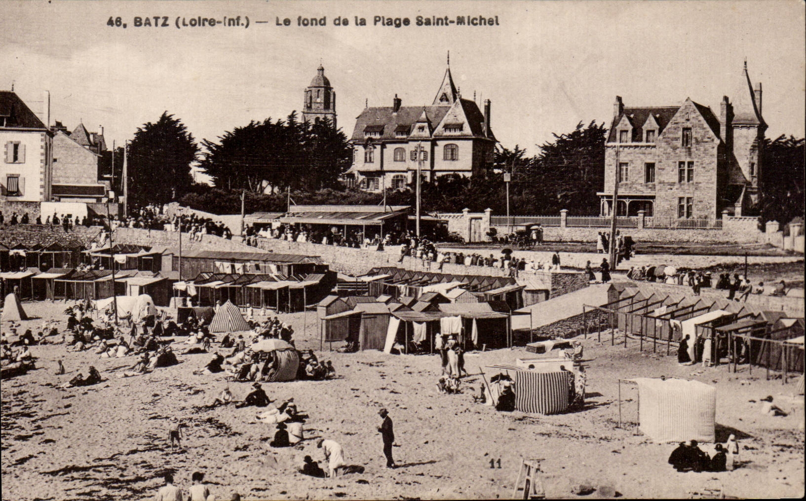 CPA Batz Le fond de la plage Saint Michel