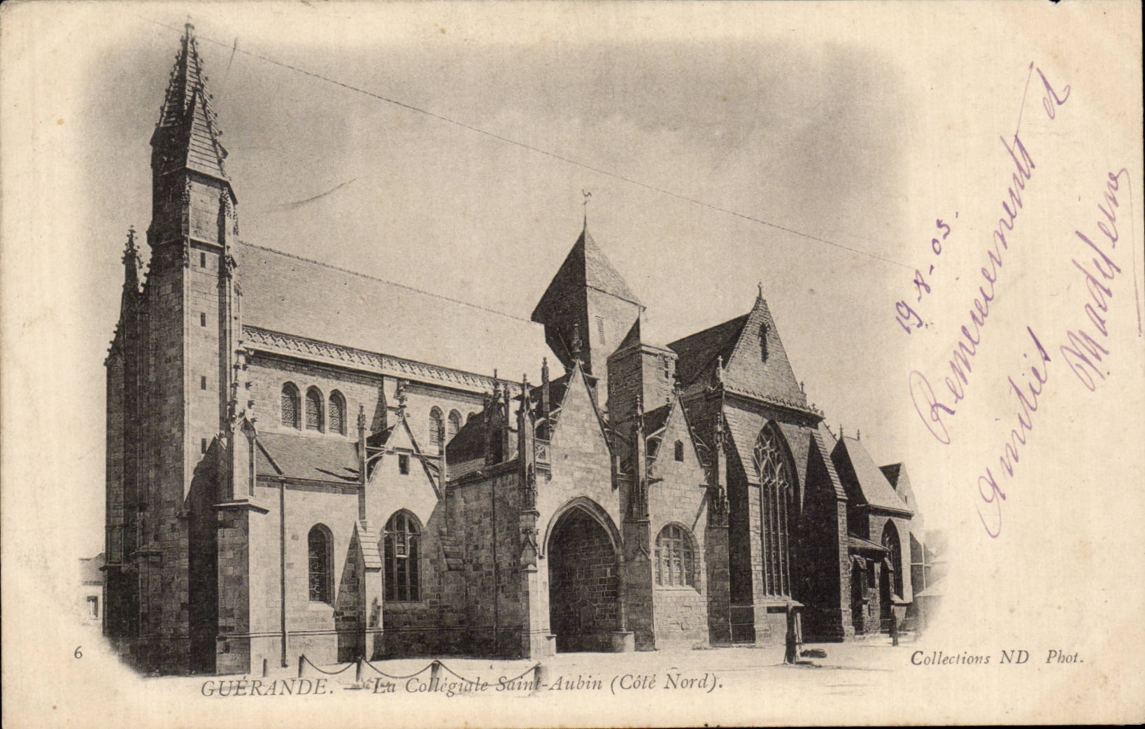 CPA Guerande La collegiale Saint Aubin 