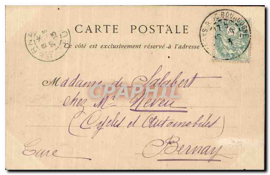 CPA Guerande La collegiale Saint Aubin  — Rückseite