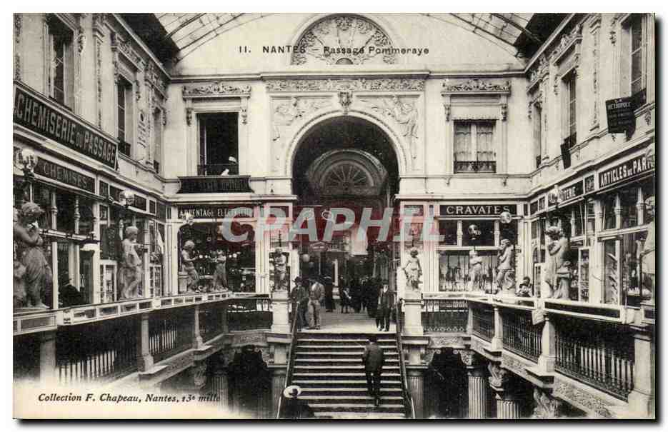 Nantes — Passage Pommeraye — Éditeur F. Chapeau, n°134 mille