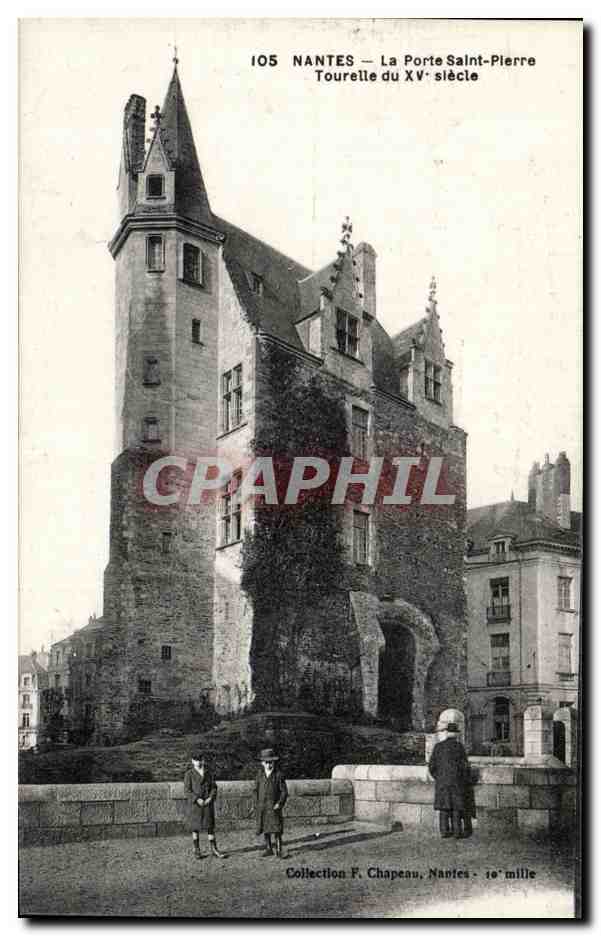 CPA Nantes La porte Saint Pierre Tourelle du 15eme