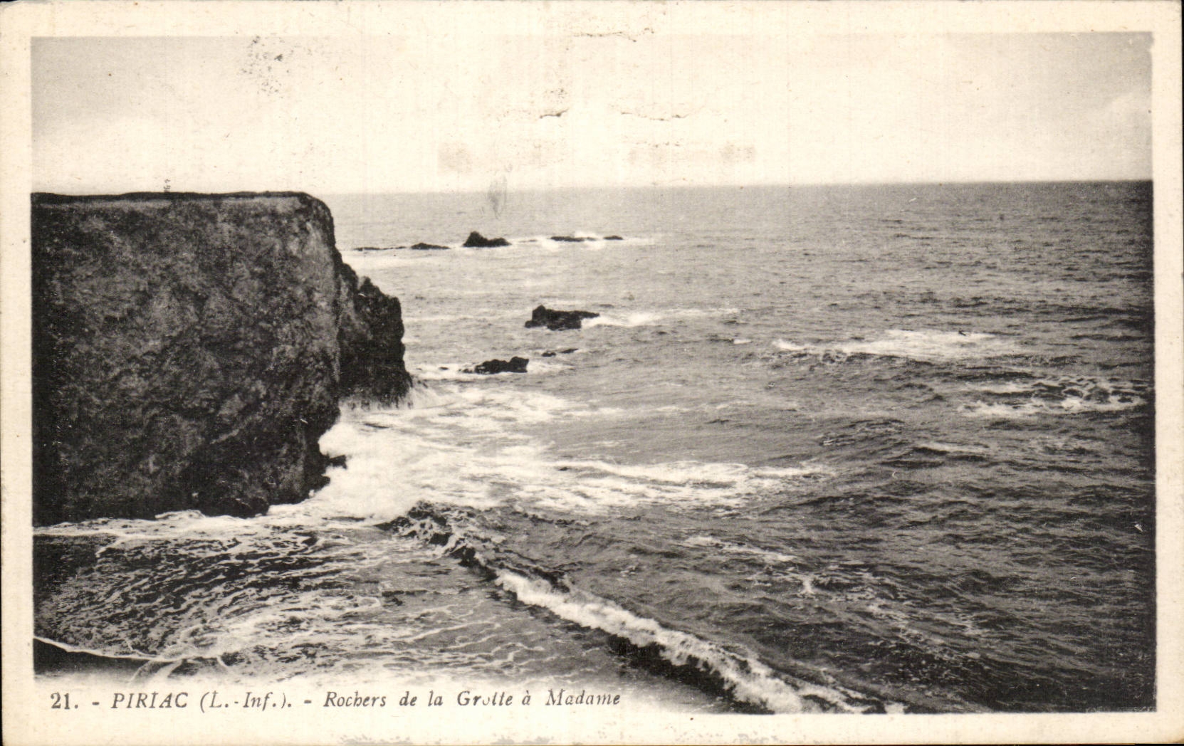 CPA Piriac Rochers de la grotte a Madame