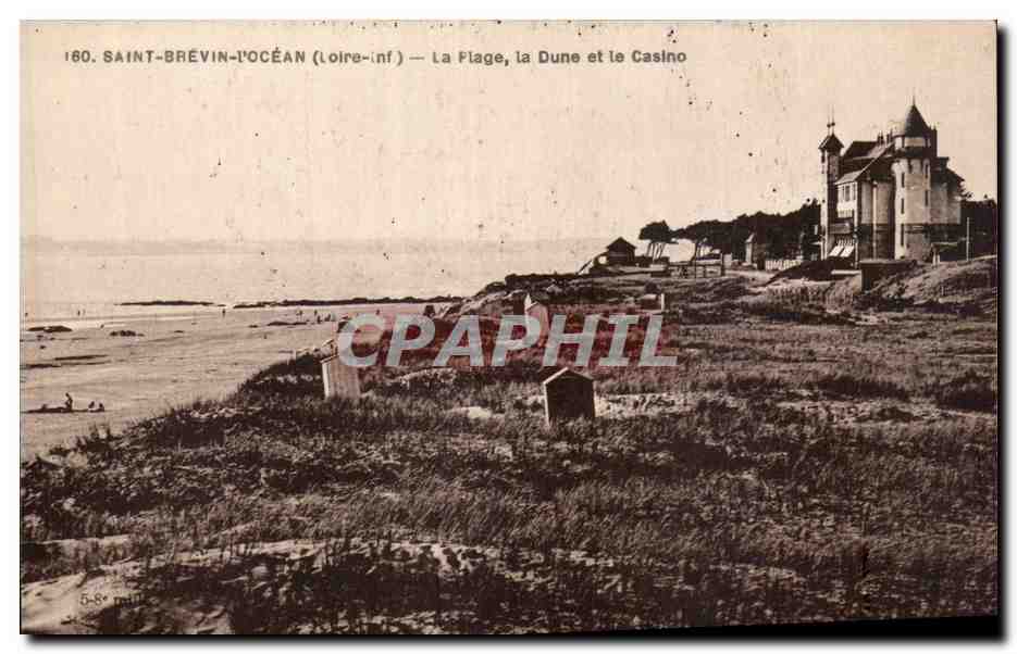 CPA Saint Brevin l'ocean La plage La dune et le casino