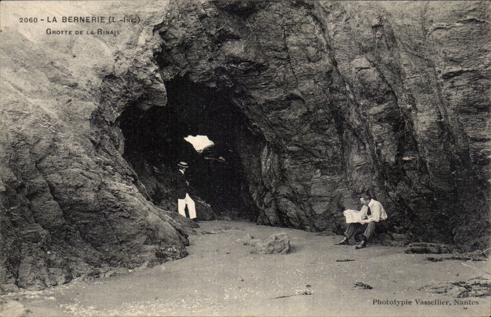 CPA La Bernerie GRotte de la Rinais