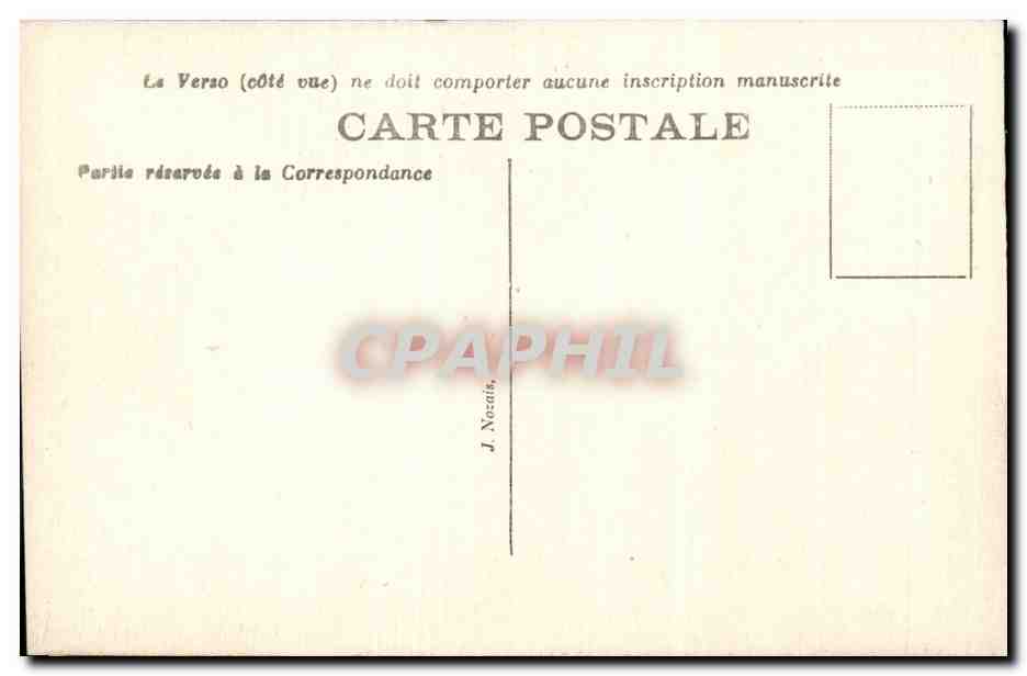 CPA Nantes Le musee des Beaux Arts — Rückseite